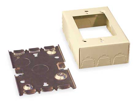 LEGRAND Shallow Switch and Receptacle Box, Ivory V5748S