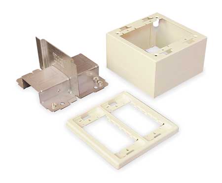 LEGRAND Divided Device Box, Ivory, Steel, Boxes V2444D-2A