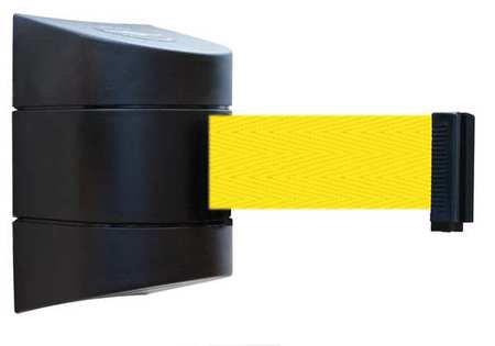 TENSABARRIER Belt Barrier, Black, Belt Color Yellow 897-15-S-33-NO-Y5X-C