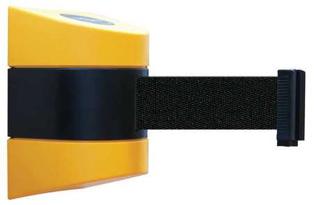TENSABARRIER Belt Barrier, Yellow, Belt Color Black 897-15-S-35-NO-B9X-C