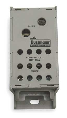 Eaton Bussmann Pwr Dist Block, 570A, 1P, 4AWG-300 MCM, 600V PDBFS377