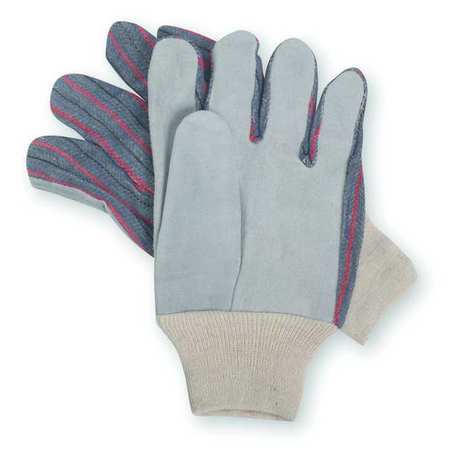 Condor Leather Gloves, Knit Wrist, L, PR 3ZL54