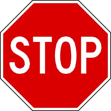ZING Sign, Stop, 18X18", Aluminum, EGP 2250