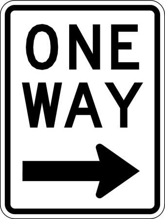 Lyle One Way Traffic Sign, 24 in H, 18 in W, Aluminum, Vertical Rectangle, English, R6-2R-18DA R6-2R-18DA