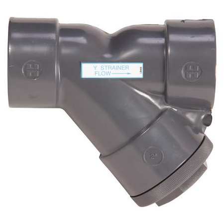 HAYWARD FLOW CONTROL 1-1/4", Socket, PVC, Y Strainer, 150 psi YS10125S