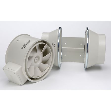 Soler & Palau Mixed Flow Duct Fan, 4 In. Dia. TD-100