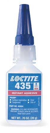 Loctite Glue, 435 Series, Tan, 1 qt, Bottle 840057