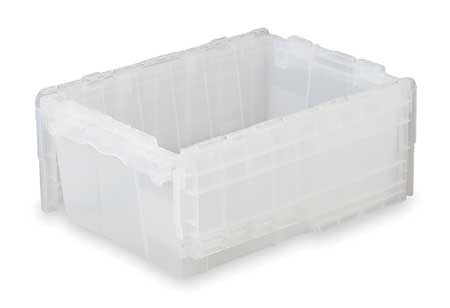 ORBIS Translucent Attached Lid Container, Plastic FP182 Clear