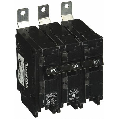 SIEMENS Miniature Circuit Breaker, BL Series 100A, 3 Pole, 240V AC B3100