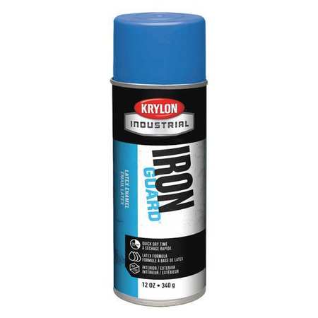 Krylon Industrial Spray Paint, OSHA Blue, High Gloss, 12 oz. K07907000