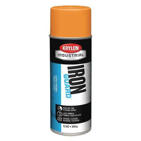 KRYLON INDUSTRIAL Spray Paint, OSHA Orange, High Gloss, 12 oz K07903000