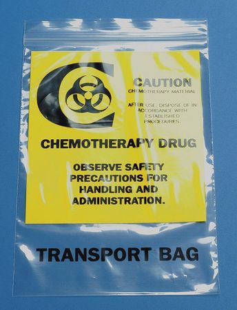 ZORO SELECT Chemo Waste Bags, 0.5 gal., Clear, PK1000 3CUF4