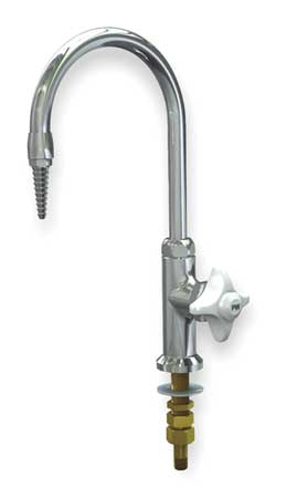 WATERSAVER Manual Single Hole Mount, 1 Hole Laboratory Faucet, Polished Chrome Plated L684