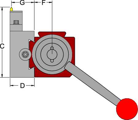 Dorian Tool Holder, OD/ID, Series BXA D30BXA-881-OE