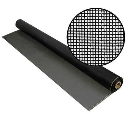 Phifer Door and Window Screen, Fiberglass, 48 in W, 100 ft L, 0.013 in Wire Dia, Charcoal 3003519