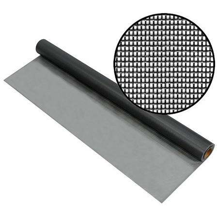 ZORO SELECT Glass-Shield Screen, Vinyl Laminated Fiberglass, 36 in W, 100 ft L 3003902