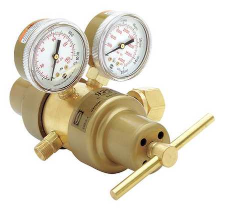 HARRIS Specialty Gas Regulator, Two Stage, CGA-510, 0 to 15 psi, Use With: Acetylene, Liquefied Propane KH1120