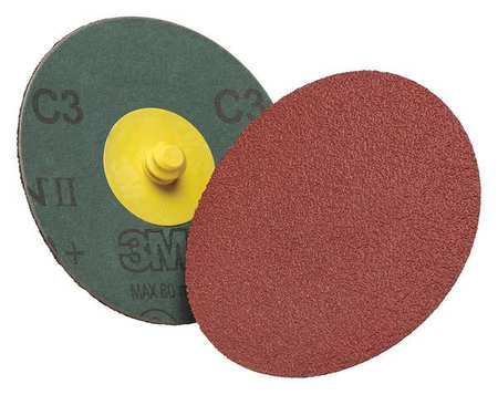 3M CUBITRON Fiber Disc, No Hole, 3 in. Dia., 80 7010299903