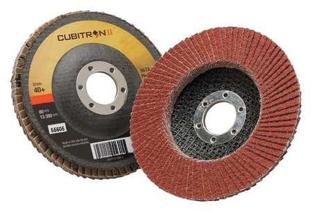 3M CUBITRON Flap Disc, T27, 4-1/2in. x 7/8in., 40 7000148181