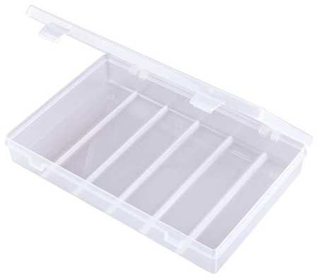 FLAMBEAU Compartment Box with 1 compartments, Plastic, 1 3/4 in H x 6-5/8 in W T4000