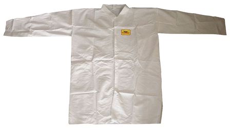 CONDOR Disposable Lab Coat, White, 4XL, PK30 30C597