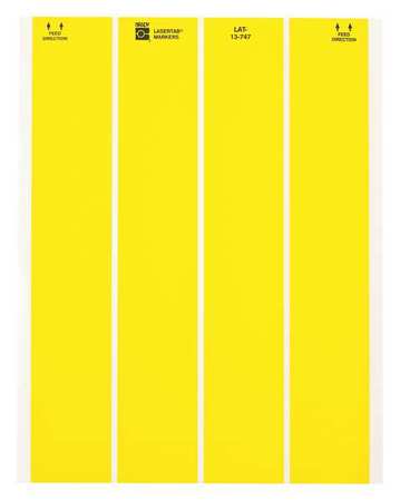 BRADY Write On Wire Marker, Yellow LAT-13-747-2.5-YL