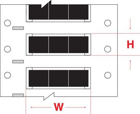 BRADY Write On Black Wire Marker Sleeves, PermaSleeve(R) Polyolefin, 2HX-500-2-BK-3 2HX-500-2-BK-3