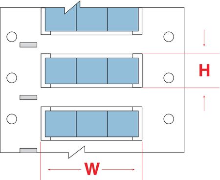 BRADY Write On Blue Wire Marker Sleeves, PermaSleeve(R) Polyolefin, 3PS-125-2-BL-S-3 3PS-125-2-BL-S-3