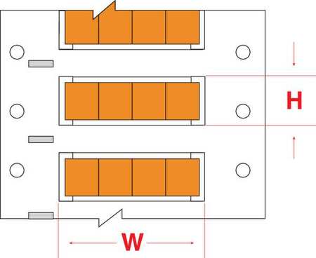 BRADY Write On Orange Wire Marker Sleeves, PermaSleeve(R) Polyolefin, 3PS-187-2-OR-S-4 3PS-187-2-OR-S-4
