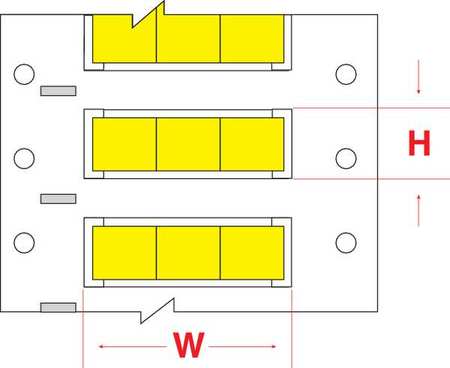 BRADY Write On Yellow Wire Marker Sleeves, PermaSleeve(R) Polyolefin, HX-1000-2-YL-J-3 HX-1000-2-YL-J-3