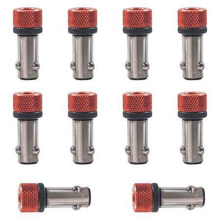 Buildpro Ball Lock Bolt, 2 In, PK10 T55011