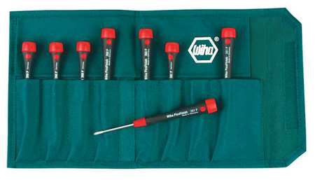 Wiha Precision Screwdriver Set, Sl/Ph, 8 pcs 26193