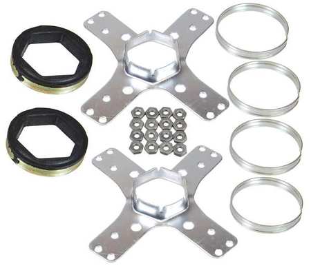 Dayton Motor Mounting Kit, Dia. 5-1/2 In. 30D490