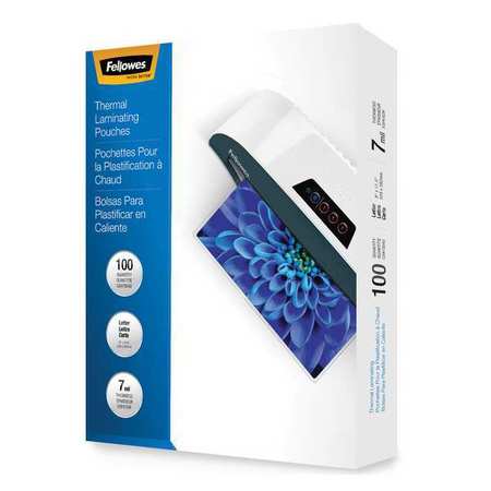 Fellowes Laminating Pouch, Letter, 7 mil, PK100 52041