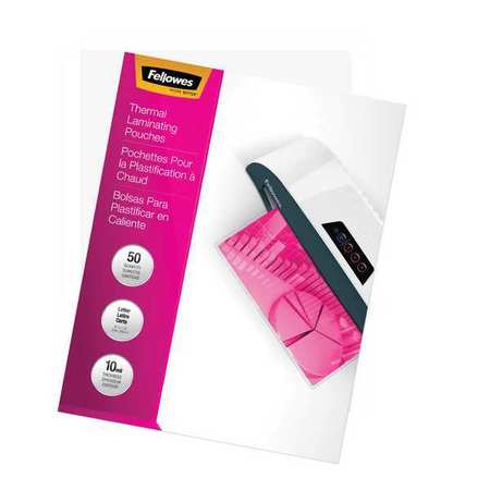 Fellowes Laminating Pouch, Letter, 10 mil, PK50 52042