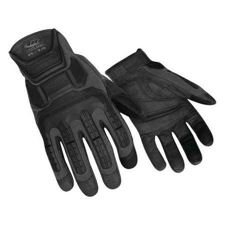Ringers Gloves Large Black Hook-and-Loop Cuff Impact Gloves 143-10