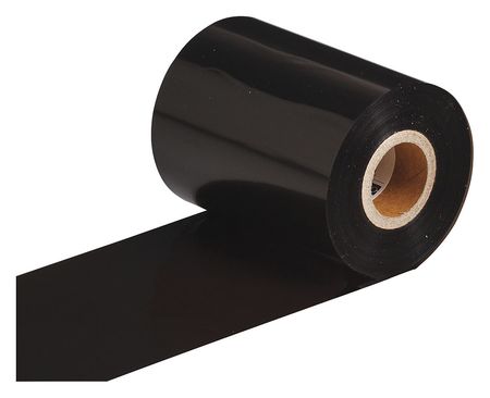 BRADY Thermal Transfer Printer Ribbon, 3-17/64" W, 984 ft. L, Black R6402