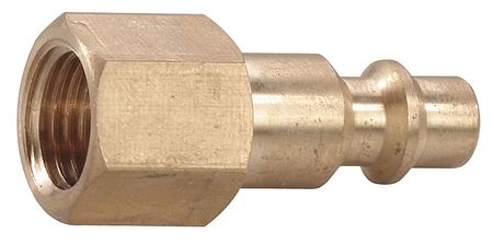 Speedaire Coupler Plug, (F)NPT, 1/4, Brass 30E708