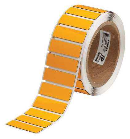 BRADY Yellow Polyester Wire Marker, THTEP172-593-.25YL THTEP172-593-.25YL