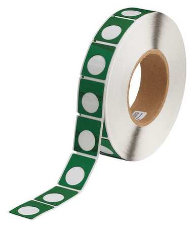 BRADY Green Polyester Wire Marker, THTEP167U-593-.5GN THTEP167U-593-.5GN