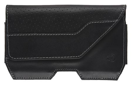 Nite Ize Hook and Loop Cell Phone Holster XL, Leather, Black EHLXL-17-R3
