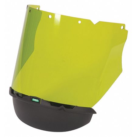 MSA SAFETY Visor, Green, Polycarbonate 10118480