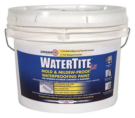 Zinsser Mold and Mildew Paint, 3 gal., White 270268