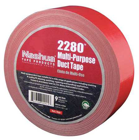 Nashua Duct Tape, 48mm x 55m, 9 mil, Red 2280