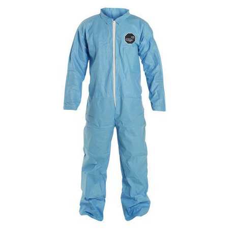 DUPONT Flame Resistant Coverall, Sky Blue, Tempro, 6XL TM120SBU6X002500