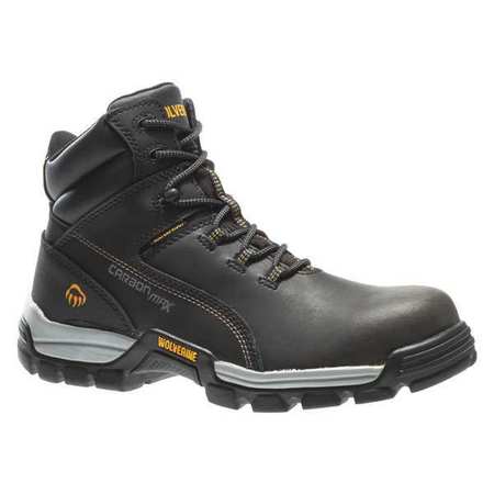 Wolverine Work Boots, Composite, Blk, Mn, 8-1/2EW, PR W10304