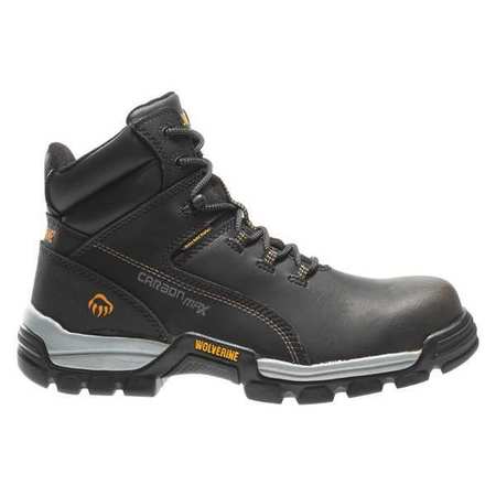 WOLVERINE Work Boots, Composite, Blk, Mn, 8-1/2M, PR W10304