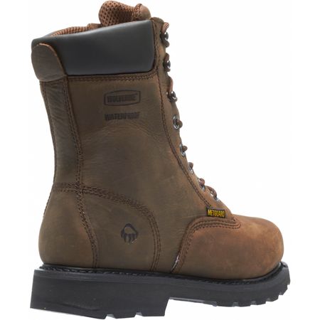 Wolverine Size 12W Men's 8 in Work Boot Steel Work Boot, Brown W05680