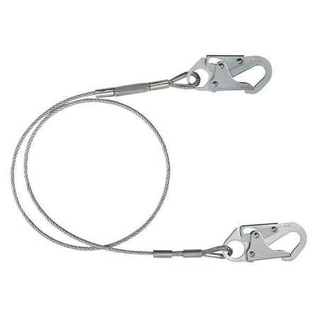 CONDOR Restraint Lanyard, 72", Gray 30HG87