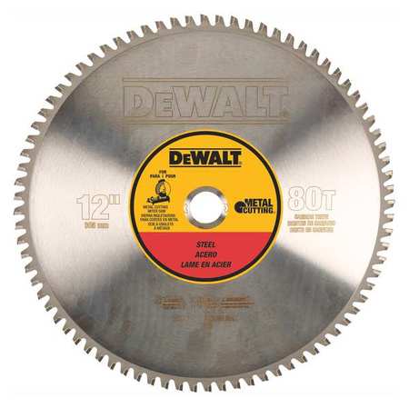 Dewalt 12In, Circular Saw Blade, Steel DWA7740